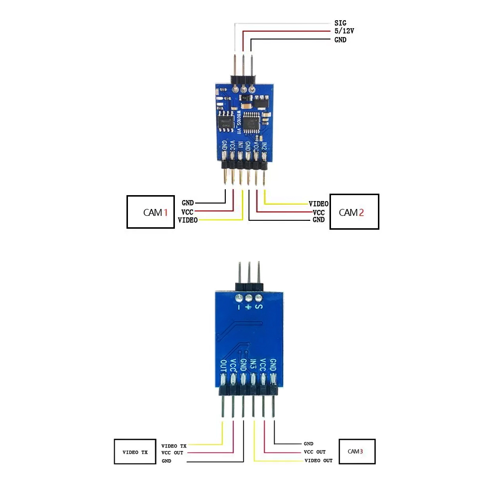 5.8G 3 Channel Video Switcher  - Drone Battery ulasan dan harga